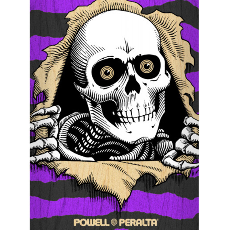 Powell Peralta Ripper Skateboard Deck Shape 246 Natural/Purple 9.0 Powell Peralta Ripper Skateboard Deck Shape 246 Natural/Purple 9.0