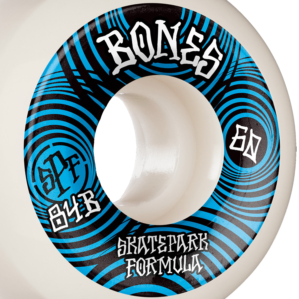 Bones SPF Ripples P5 Sidecut Wheels 84B White 60mm Bones SPF Ripples P5 Sidecut Wheels 84B White 60mm
