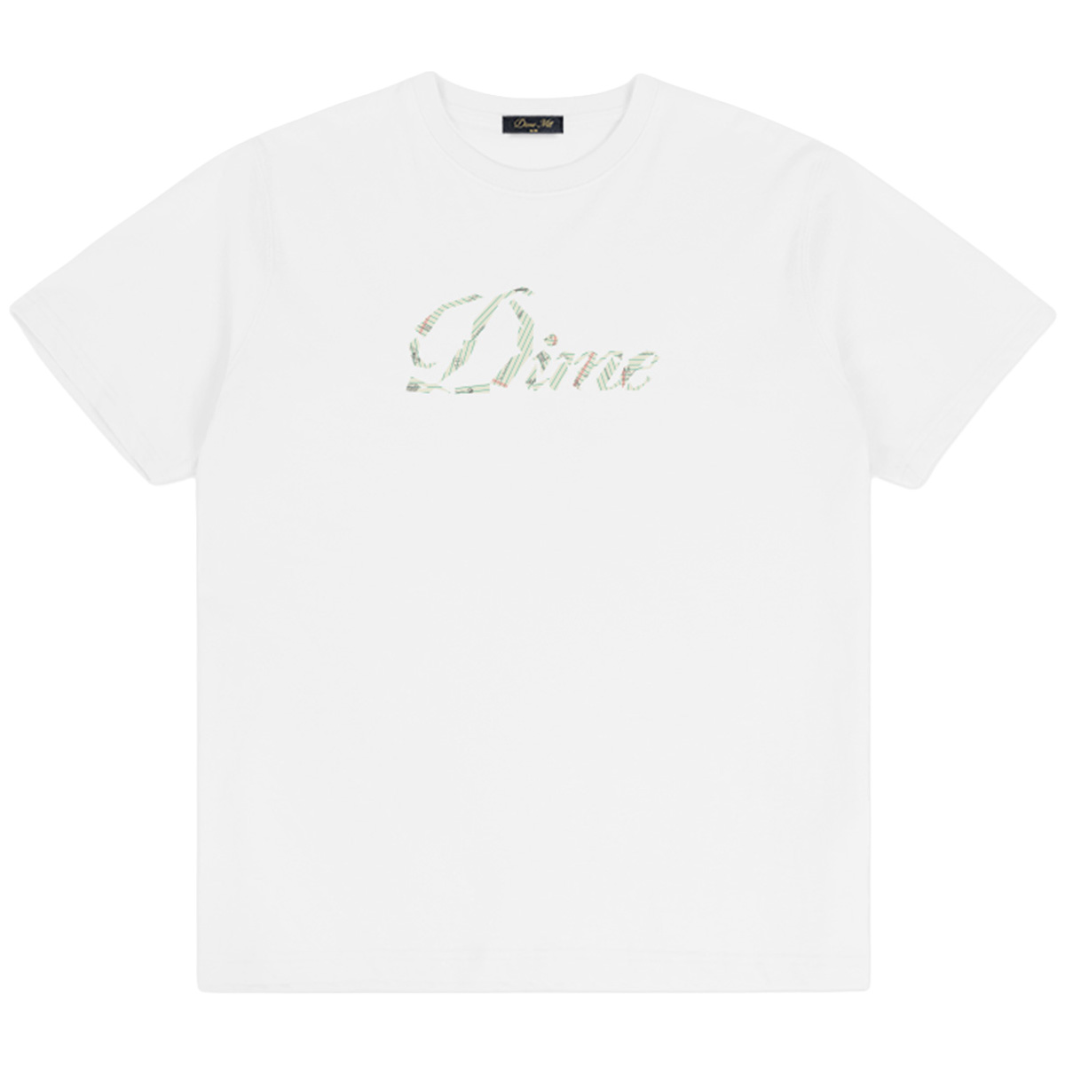 Dime Cursive Paper Cut T-Shirt White