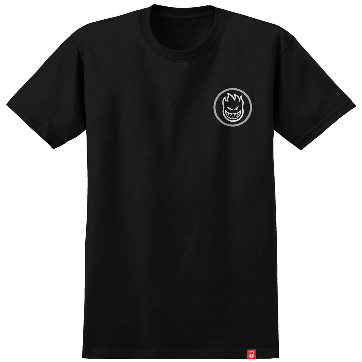 Spitfire Classic Swirl Overlay T-Shirt Black/White