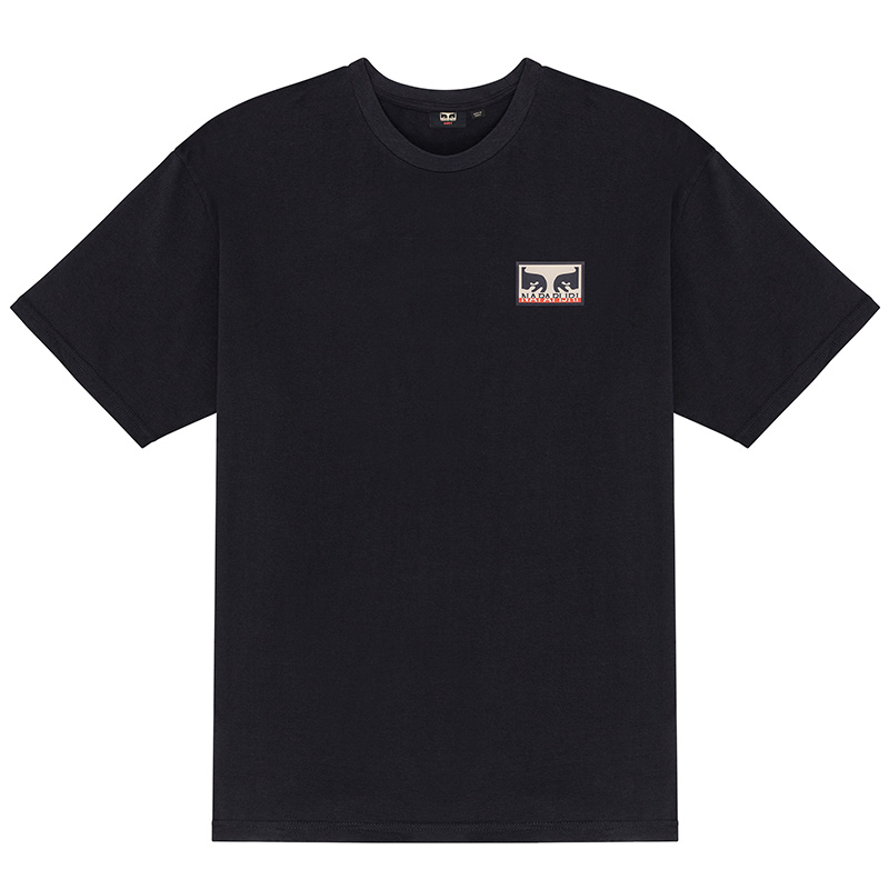 Obey X Napapijri Don't Just Watch It Burn T-Shirt Black Obey X Napapijri Don't Just Watch It Burn T-Shirt Black