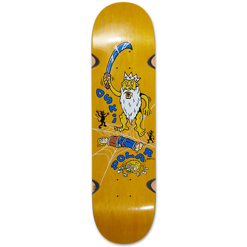 Polar Oskar Rozenberg Spider King Wheel Well Skateboard Deck Assorted Woodstain 8.25