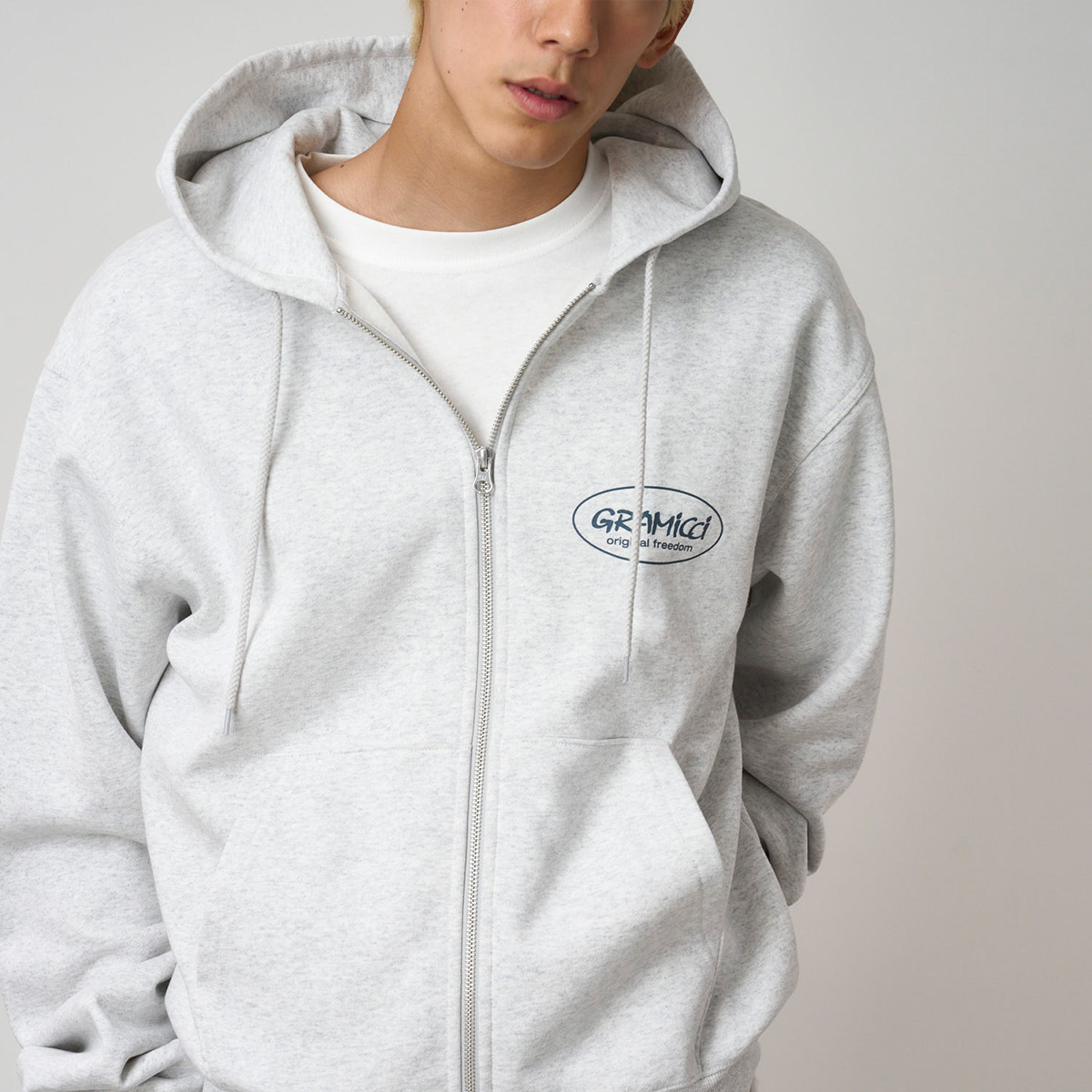 Gramicci Original Freedom Zip Hooded Sweater Heather Ash