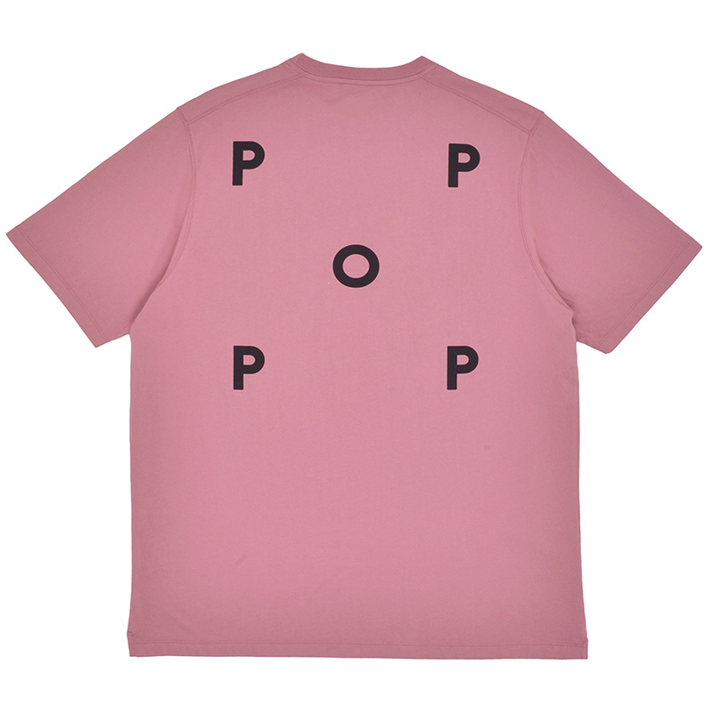 Pop Trading Company Logo T-Shirt Mesa Rose