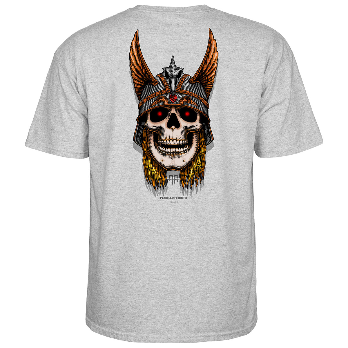 Powell Peralta Andy Anderson Skull T-Shirt Sport Gray