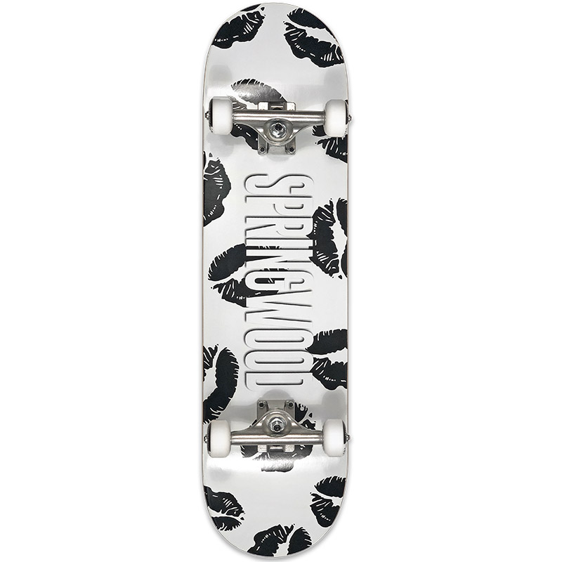 Springwood Black Kiss Complete Skateboard 8.25