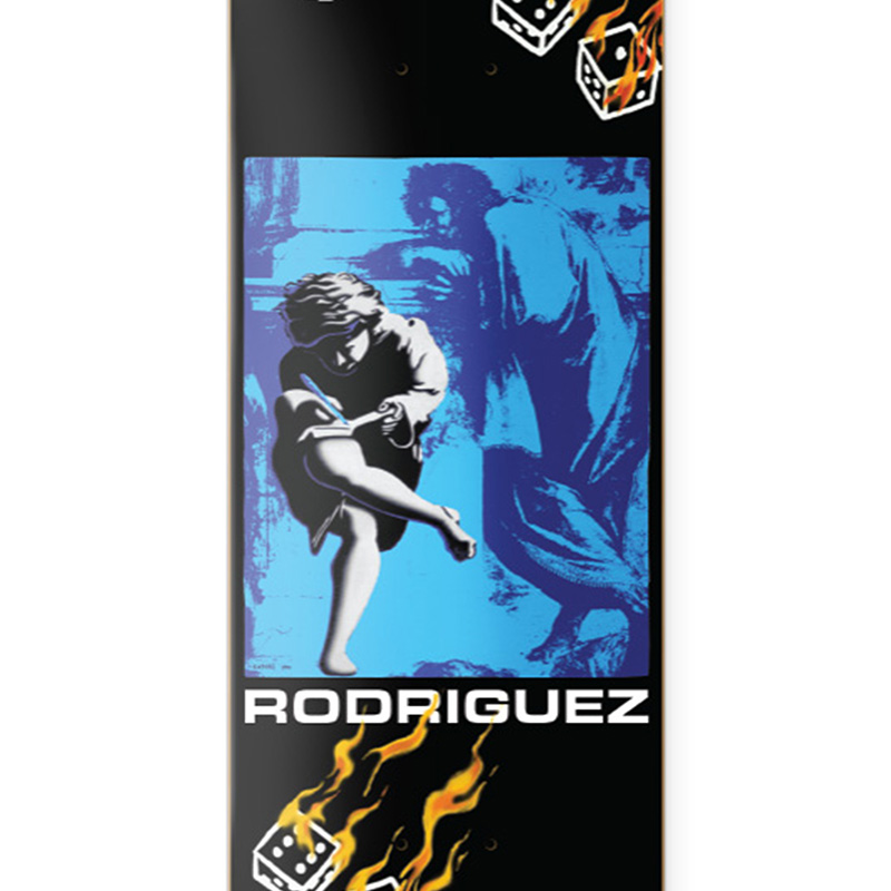 Primitive x GNR Rodriguez Estranged Skateboard Deck Black 8.125 Primitive x GNR Rodriguez Estranged Skateboard Deck Black 8.125