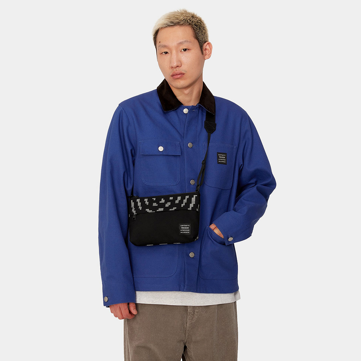 Carhartt WIP x Tresor Way Of The Light Strap Bag Black/Grey Carhartt WIP x Tresor Way Of The Light Strap Bag Black/Grey