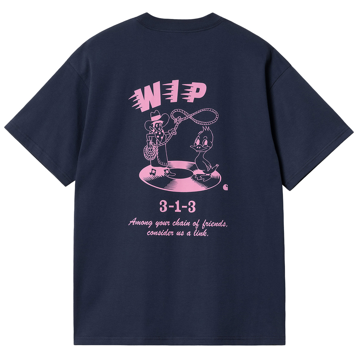Carhartt WIP Friendship T-Shirt Air Force Blue/Light Pink Carhartt WIP Friendship T-Shirt Air Force Blue/Light Pink