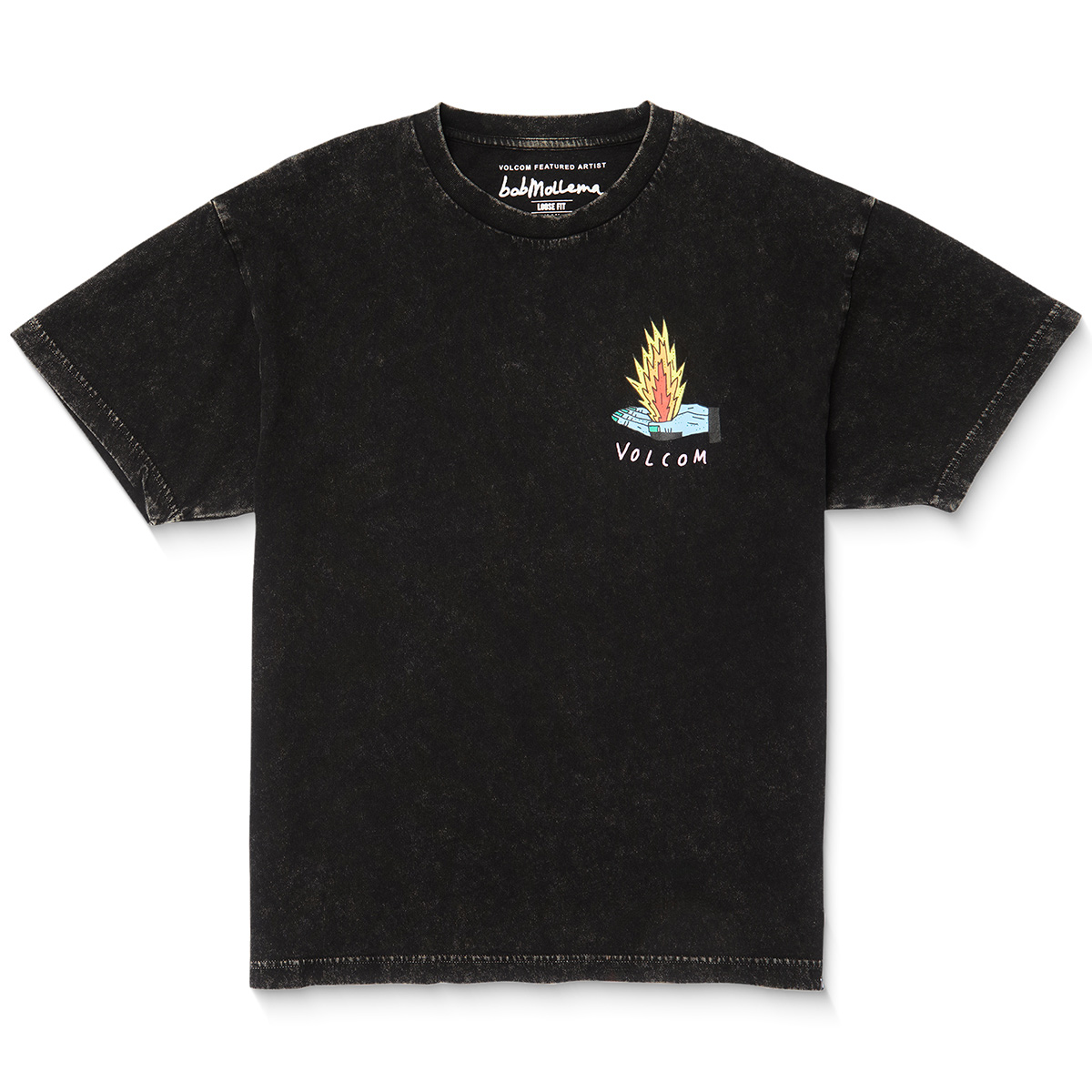 Volcom Bob Mollema 1 T-Shirt Light Acid Black