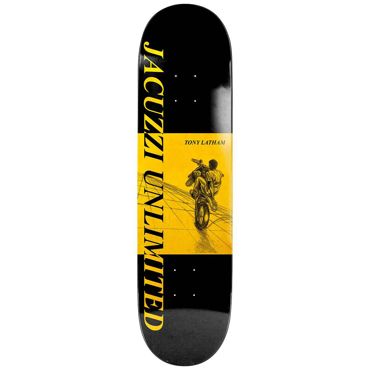 Jacuzzi Tony Lathem Dirtbike Skateboard Deck 8.25