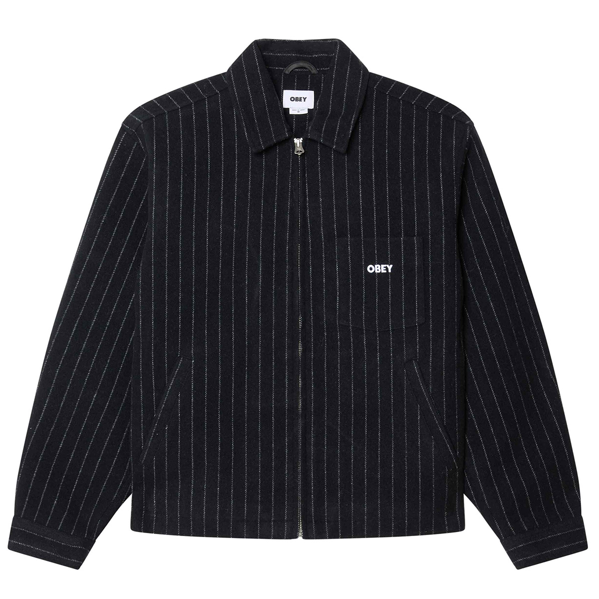 Obey Vernon Zip Jacket Navy Obey Vernon Zip Jacket Navy