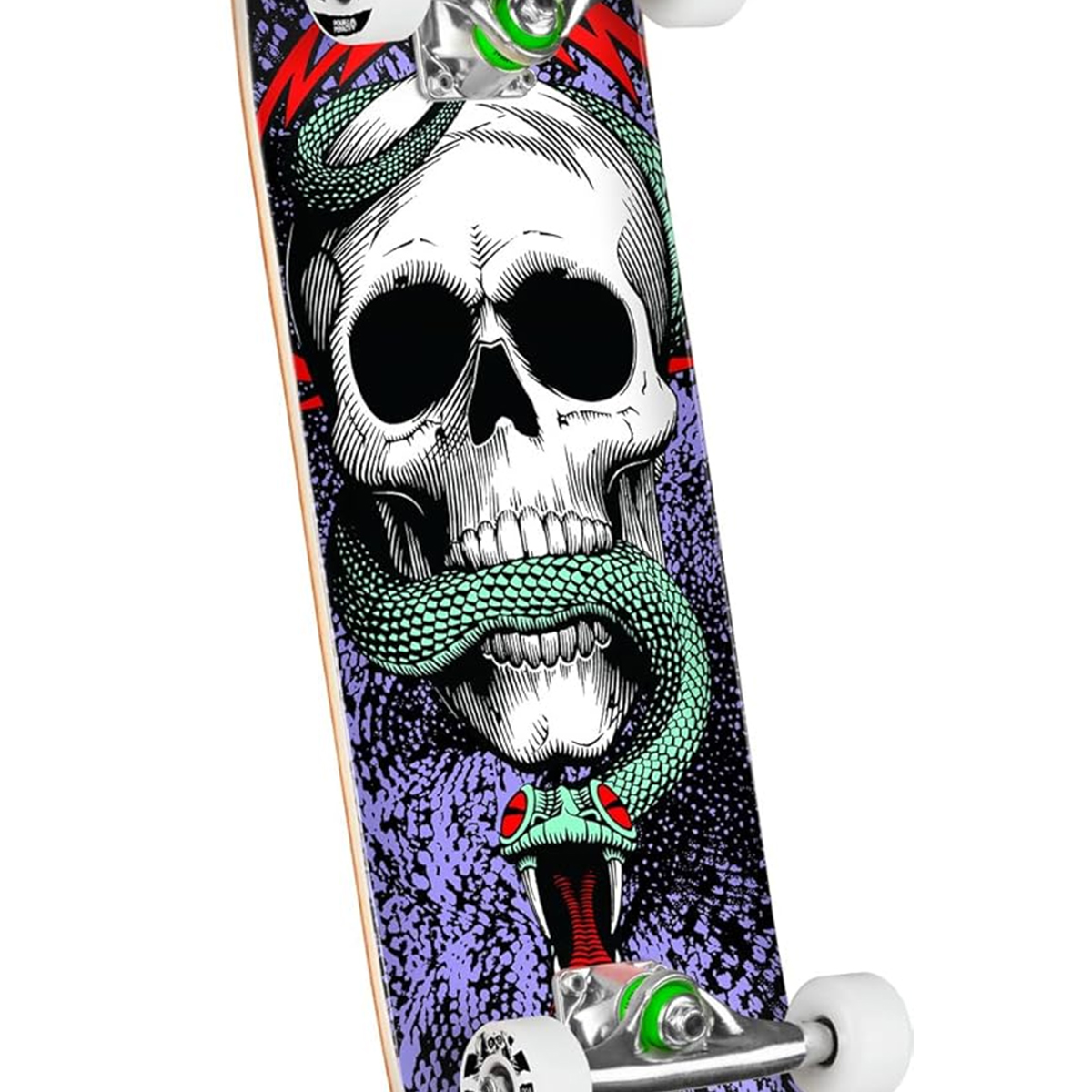 Powell Peralta Skull & Snake Complete Skateboard Black/Purple 7.75 Powell Peralta Skull & Snake Complete Skateboard Black/Purple 7.75