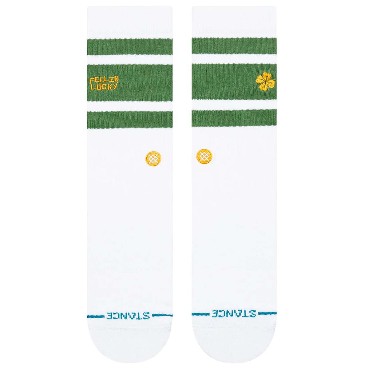 Stance Feelin Lucky Crew Socks Green