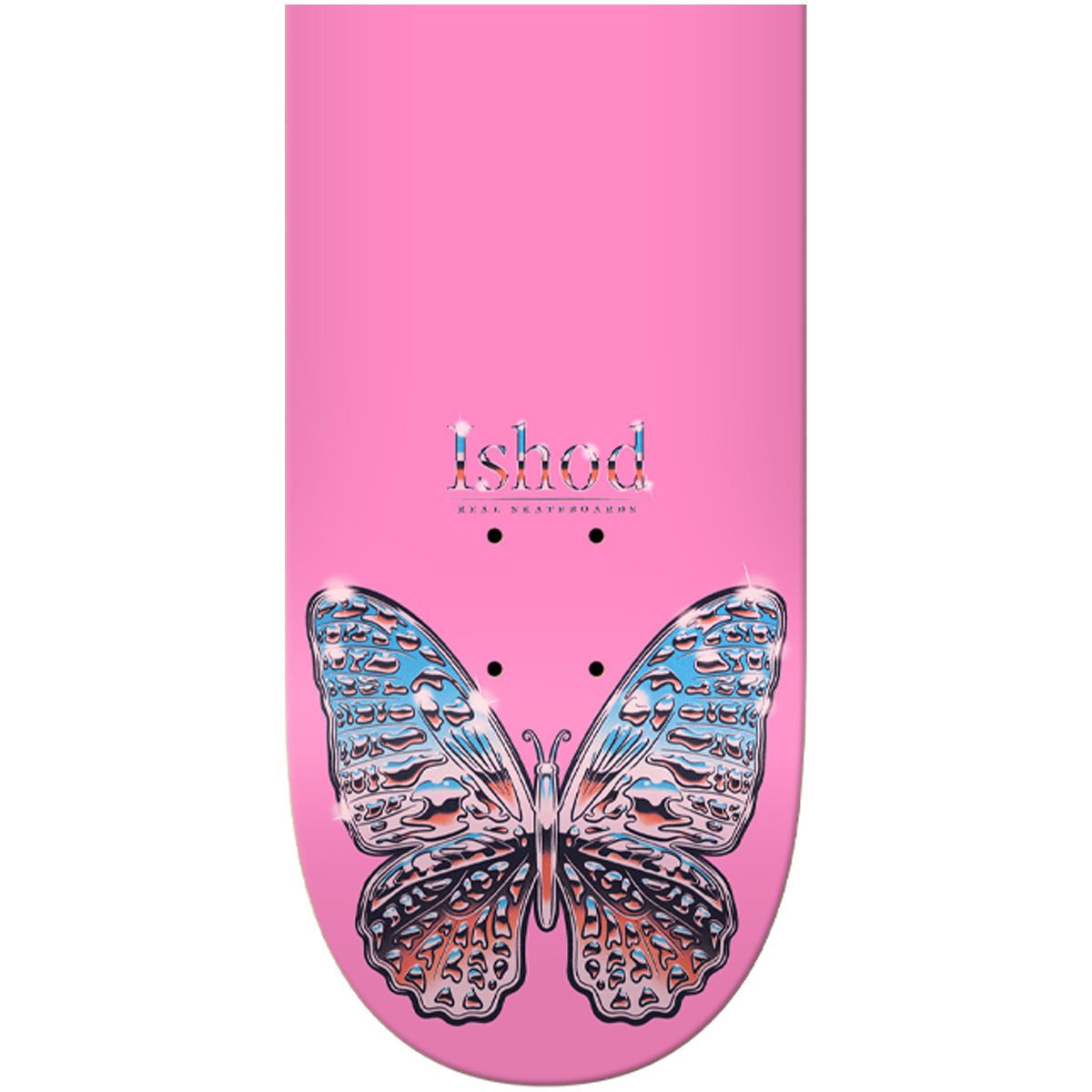 Real Ishod Wair Mariposa Chrome Twin Tail Skateboard Deck Pink 8.25