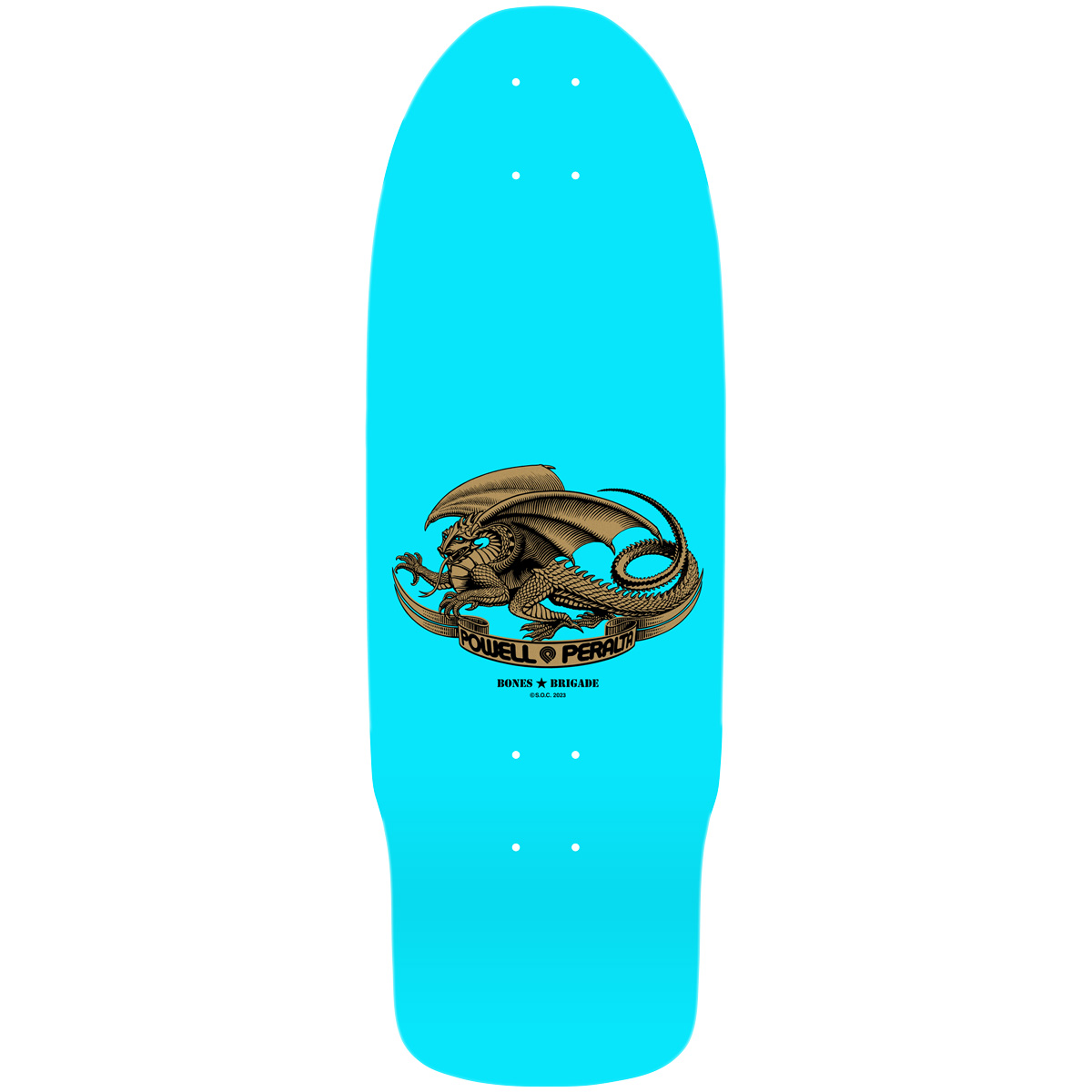 Powell Peralta Bones Brigade Caballero Series 15 Skateboard Deck Light Blue 10.09