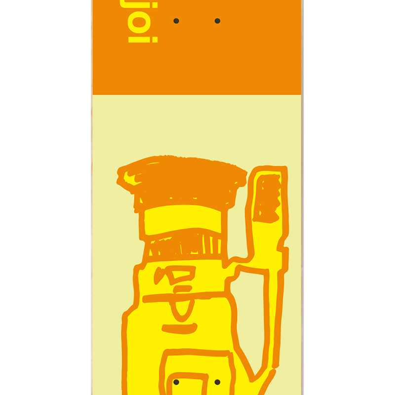 Enjoi Glitch R7 Skateboard Deck Orange 8.25 Enjoi Glitch R7 Skateboard Deck Orange 8.25