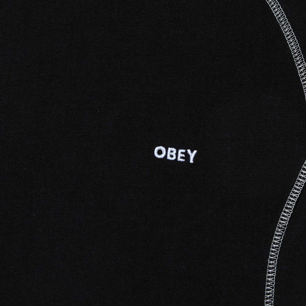 Obey Aaron Contrast Stitch Longsleeve T-Shirt Black