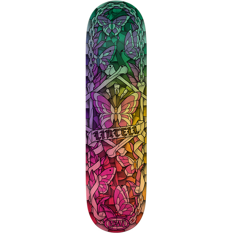 Real Lintell Chromatic Cathedral Skateboard Deck Full SE 8.38