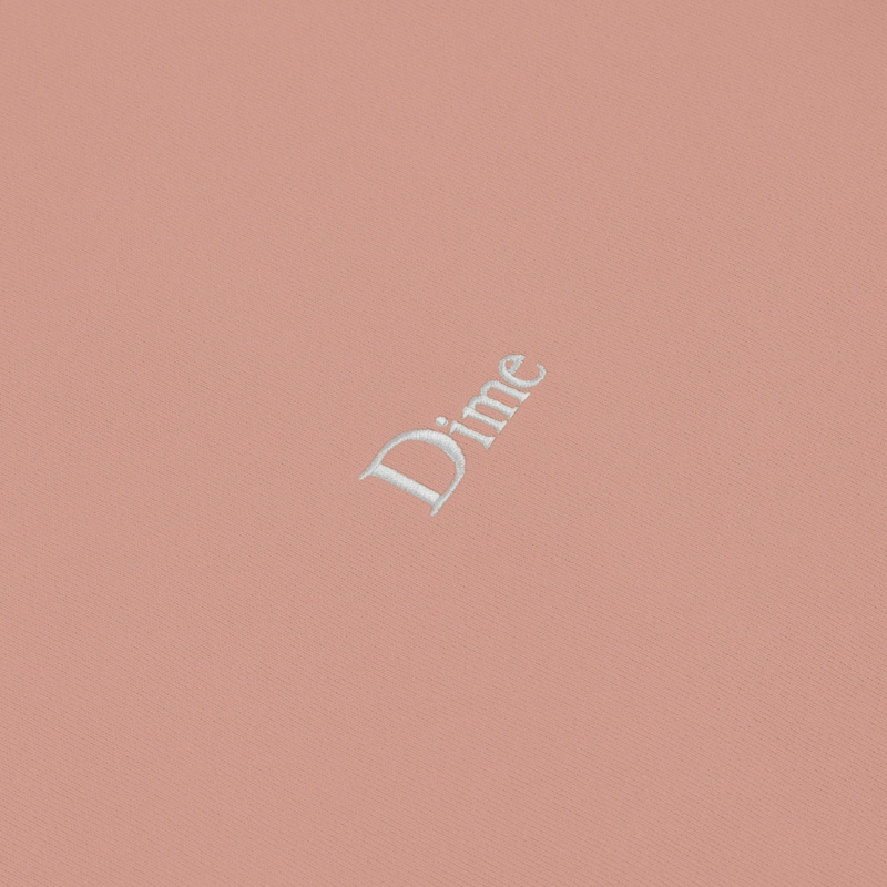 Dime Classic Small Logo Hoodie Old Pink Dime Classic Small Logo Hoodie Old Pink