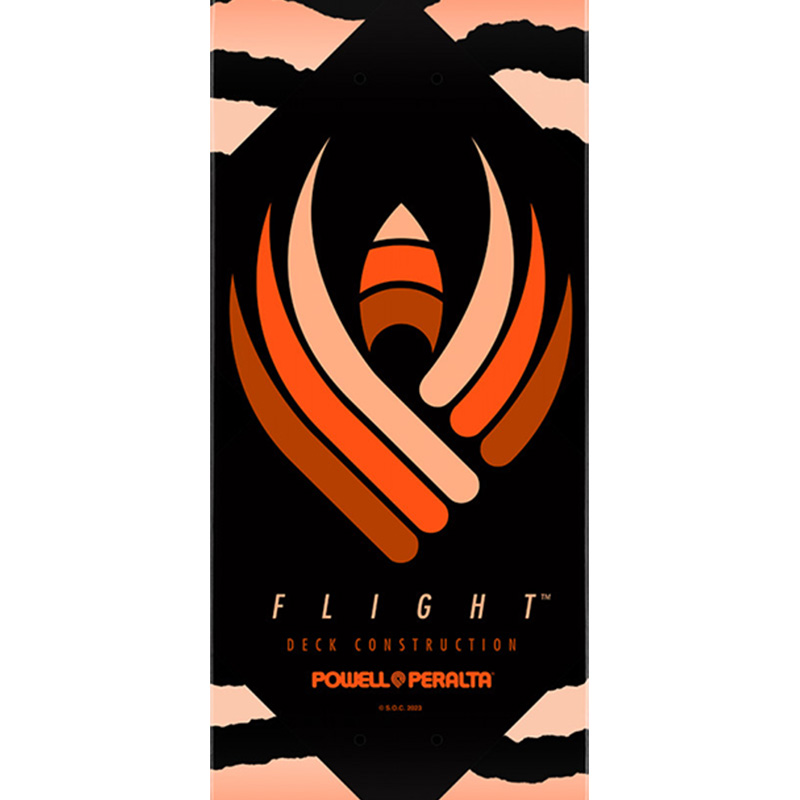 Powell Peralta Flight Safari Orange Skateboard Deck Shape 249 8.5 Powell Peralta Flight Safari Orange Skateboard Deck Shape 249 8.5