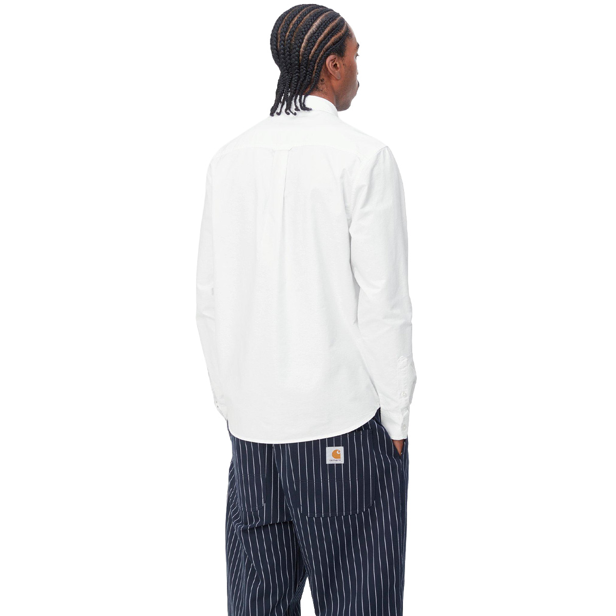 Carhartt WIP C-Logo Longsleeve Shirt White/White