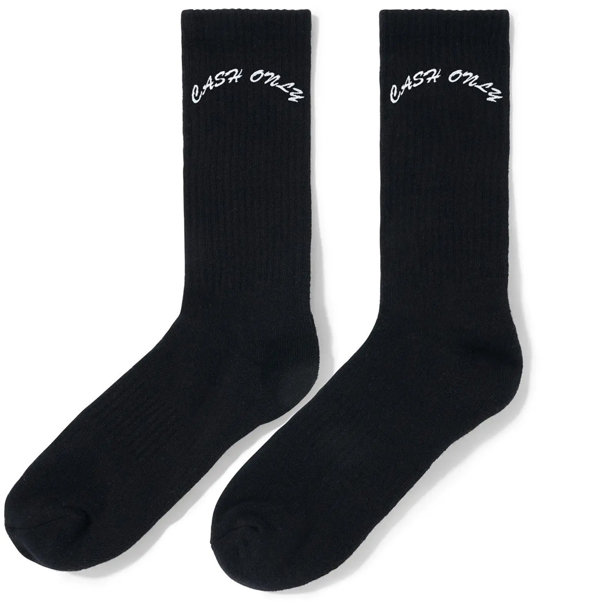 Cash Only Logo Crew Socks Black Cash Only Logo Crew Socks Black