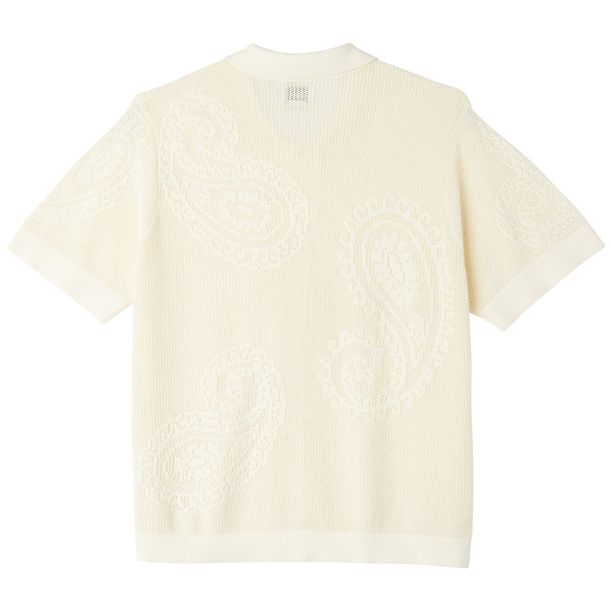 Obey Tear Drop Open Knit Shirt Unbleached Obey Tear Drop Open Knit Shirt Unbleached