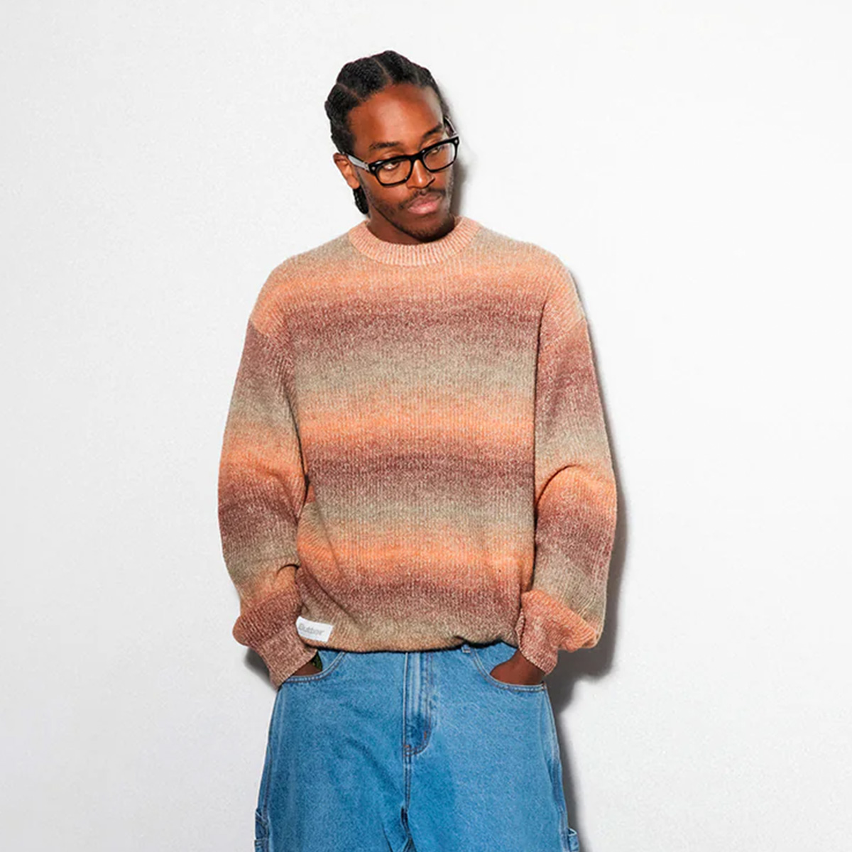 Butter Goods Beams Knit Sweater Ochre Butter Goods Beams Knit Sweater Ochre