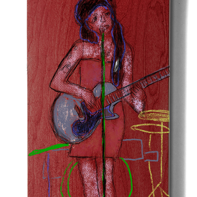 Girl Gerring Cherry Skateboard Deck 8.5