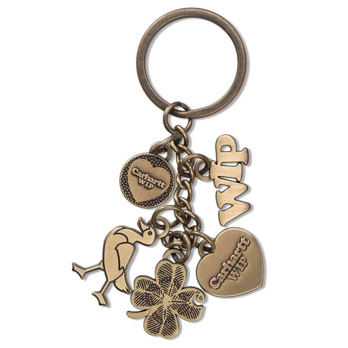 Carhartt WIP Charms Keychain Gold 