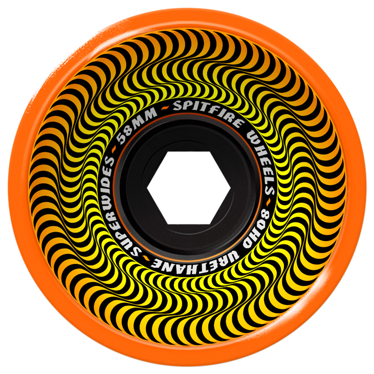 Spitfire Superwidesスピットファイアウィール 58mm80HD Spitfire 80HD Superwides Wheels Orange 58mm | Skatestore