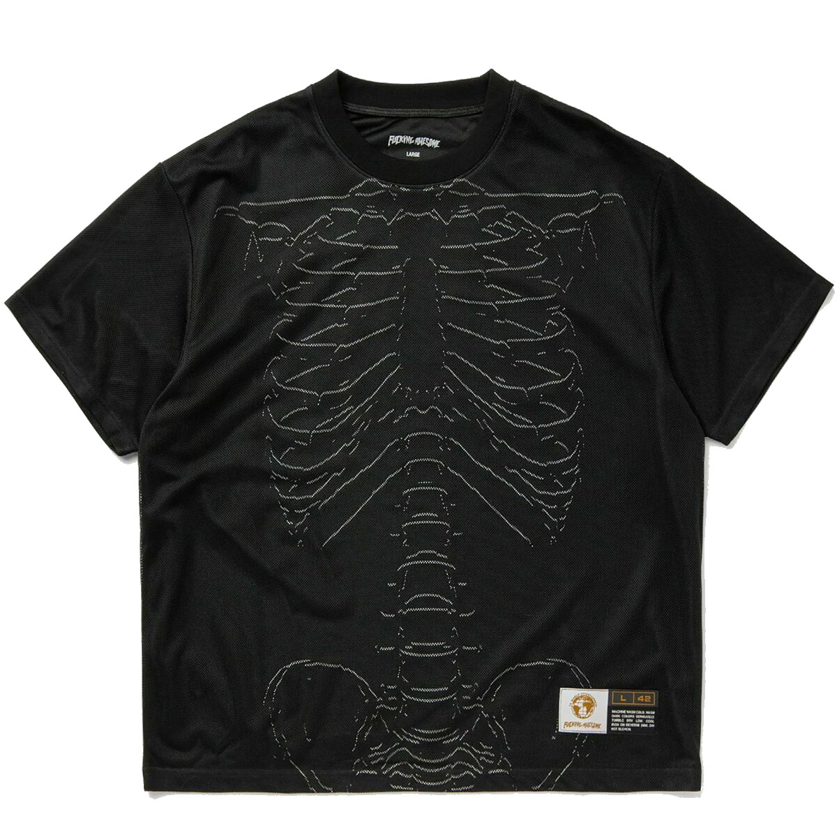 Fucking Awesome Skeleton Mesh T-Shirt Black Fucking Awesome Skeleton Mesh T-Shirt Black