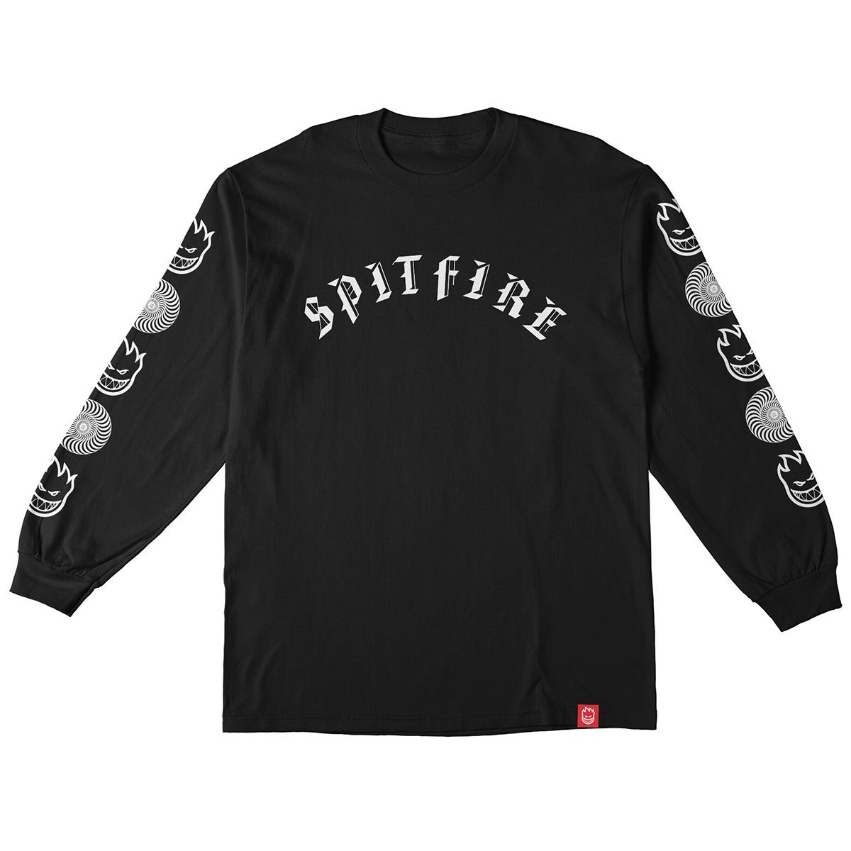 Spitfire Old E Combo Sleeve Longsleeve T-Shirt Black/White Spitfire Old E Combo Sleeve Longsleeve T-Shirt Black/White