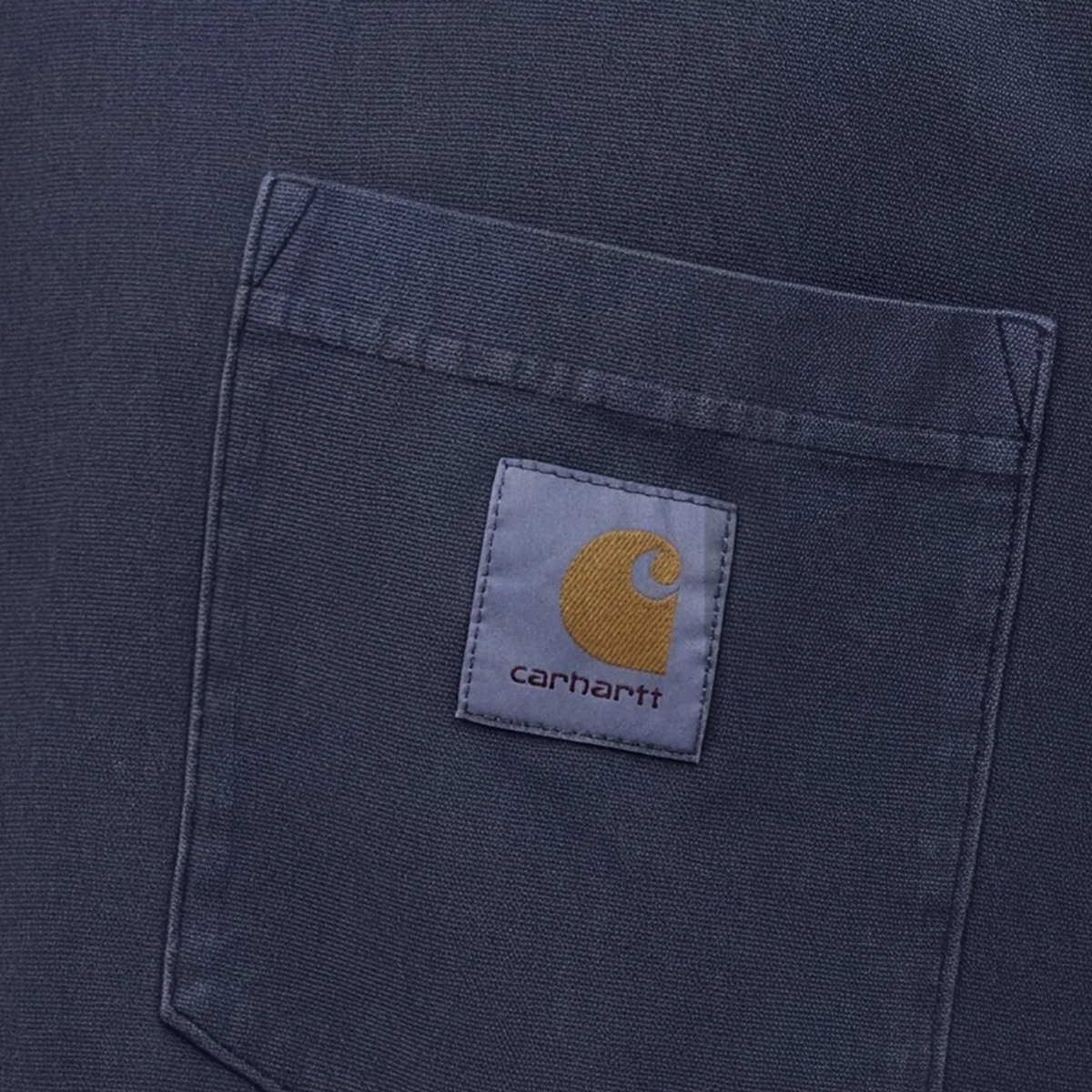 Carhartt WIP Loose Pocket Longsleeve T-Shirt Dark Navy Garment Dyed