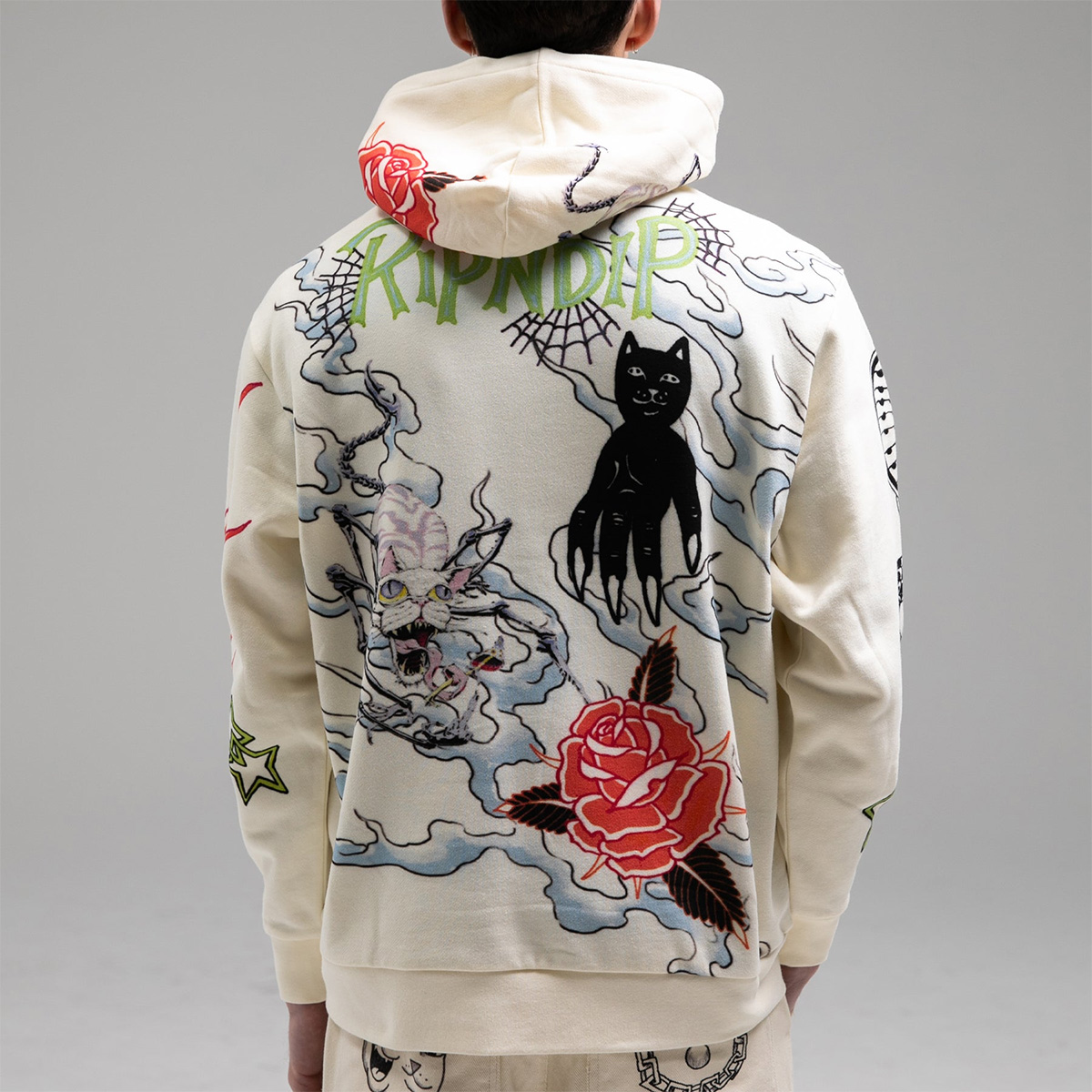 RIPNDIP Travis Hoodie Off White RIPNDIP Travis Hoodie Off White