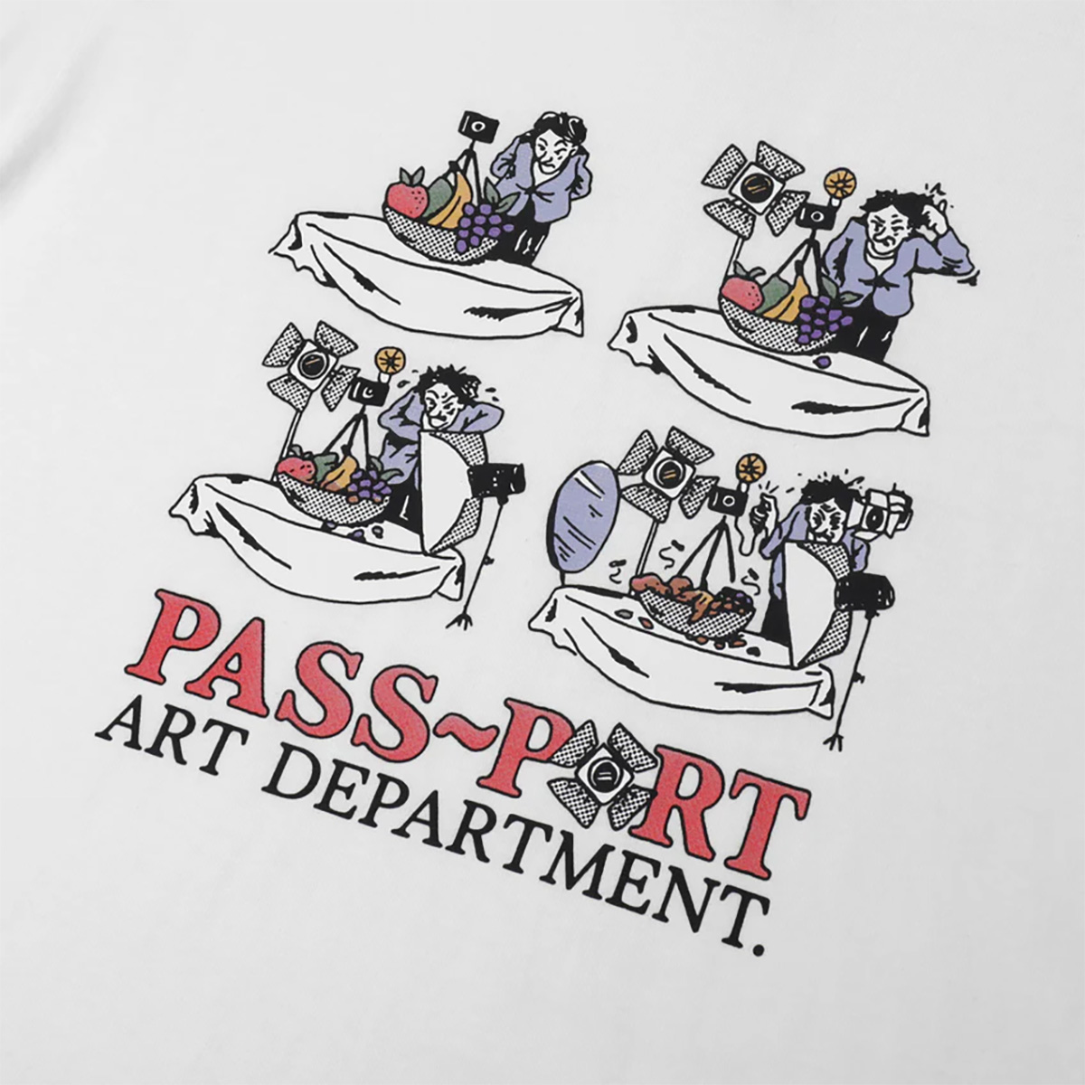 Pass-Port Art Dept. T-shirt White Pass-Port Art Dept. T-shirt White