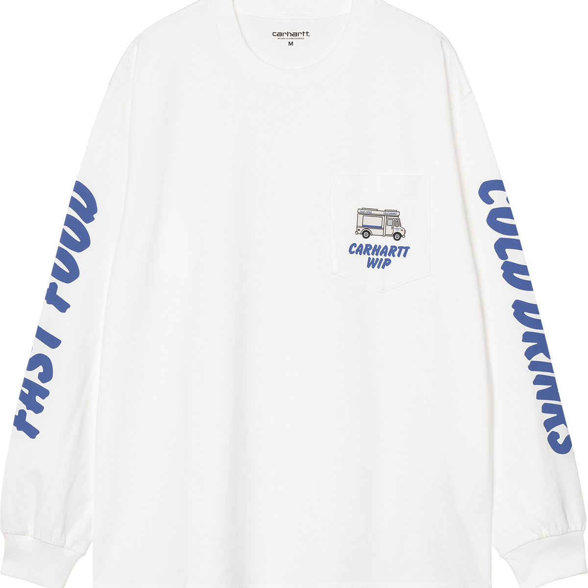 Carhartt WIP Cold Drinks Longsleeve T-Shirt White