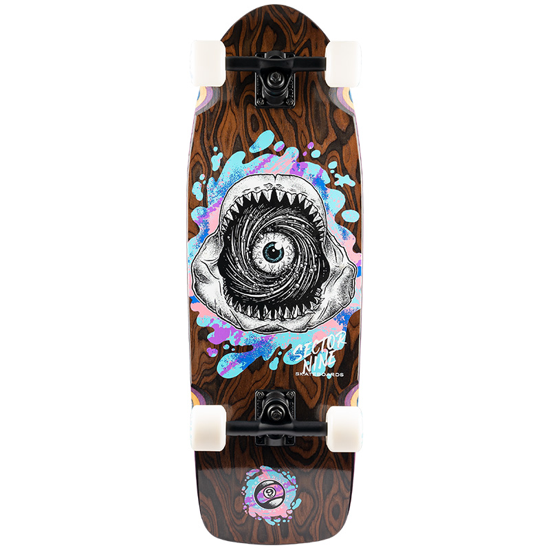 Sector 9 Fat Wave Fossil Complete Cruiser