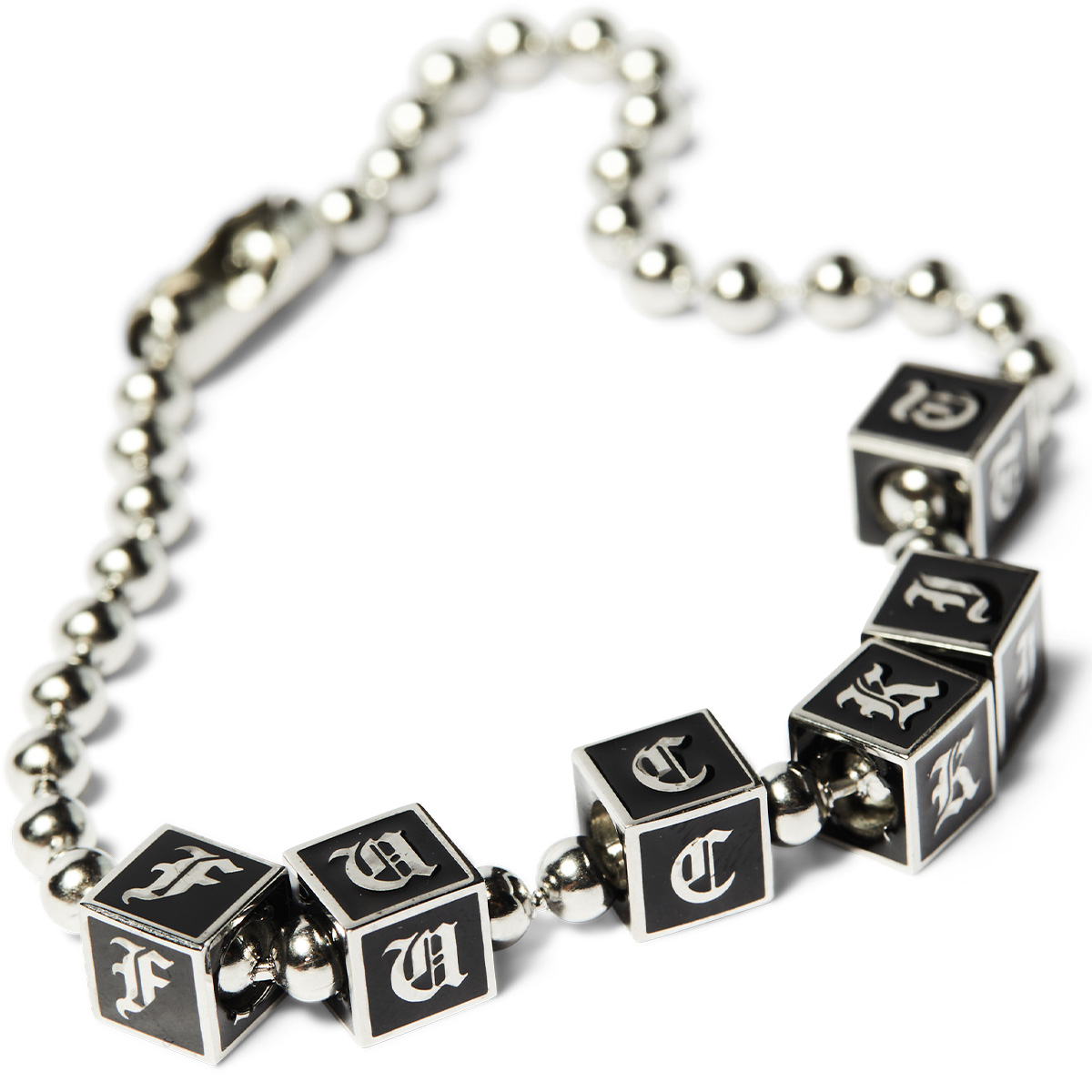 HUF Blocks Bracelet Silver