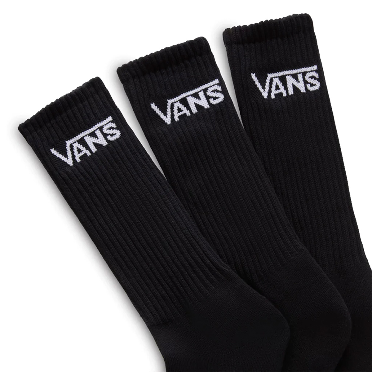 Vans Classic Crew Rox Socks Black 3-Pack