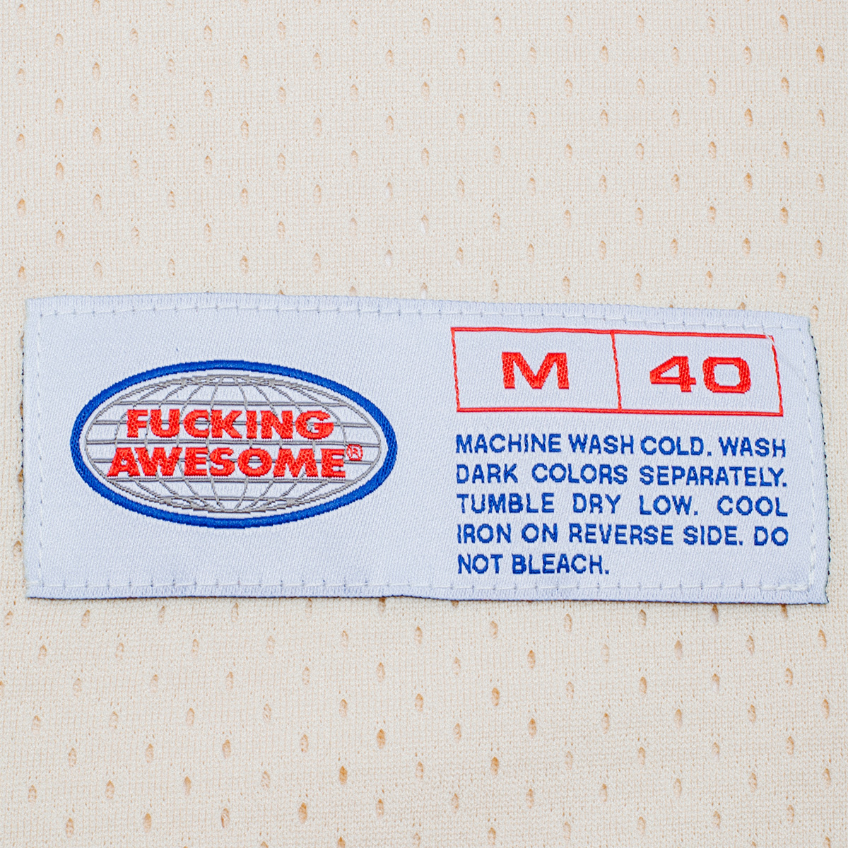 Fucking Awesome Stamp Logo Practice Jersey Cream Blue Fucking Awesome Stamp Logo Practice Jersey Cream Blue