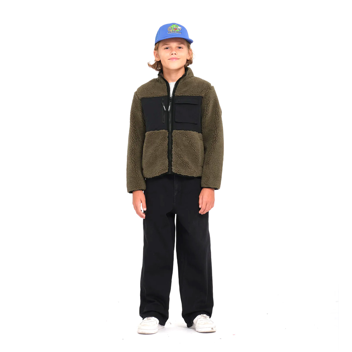Volcom Kids Storm Stone Zip Sweater Wintermoss Volcom Kids Storm Stone Zip Sweater Wintermoss
