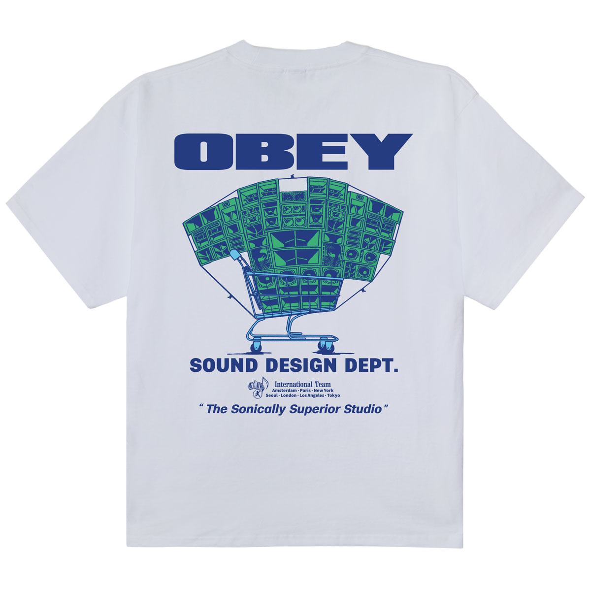 Obey Sound Design Dept. T-Shirt White