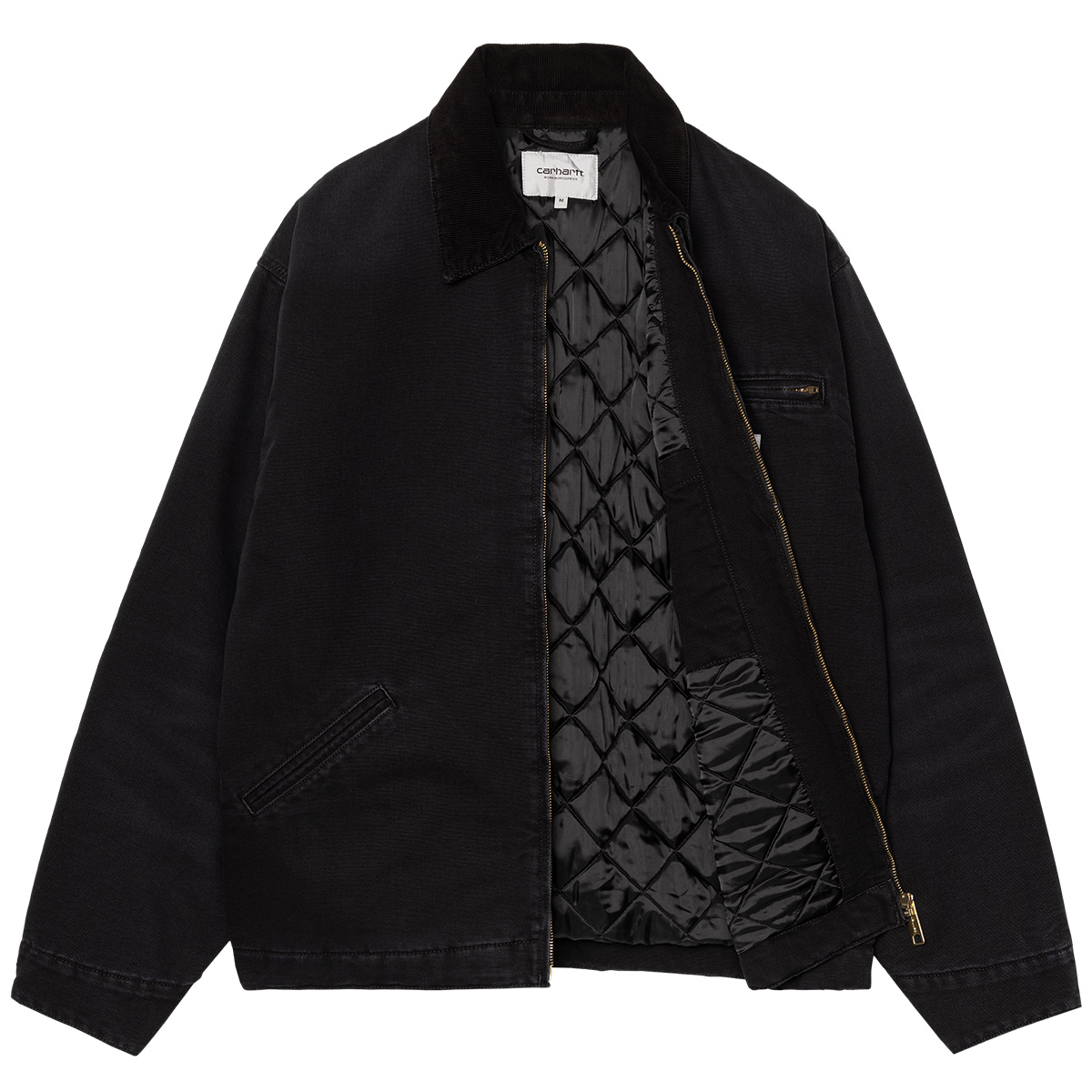 Carhartt WIP OG Detroit Jacket Black/Black Stone Canvas Carhartt WIP OG Detroit Jacket Black/Black Stone Canvas