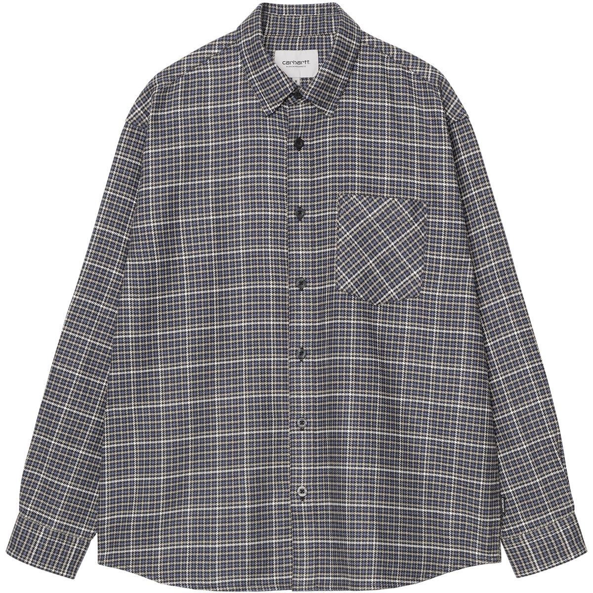 Carhartt WIP Todrick Longsleeve Shirt Todrick Houndstooth Icesheet