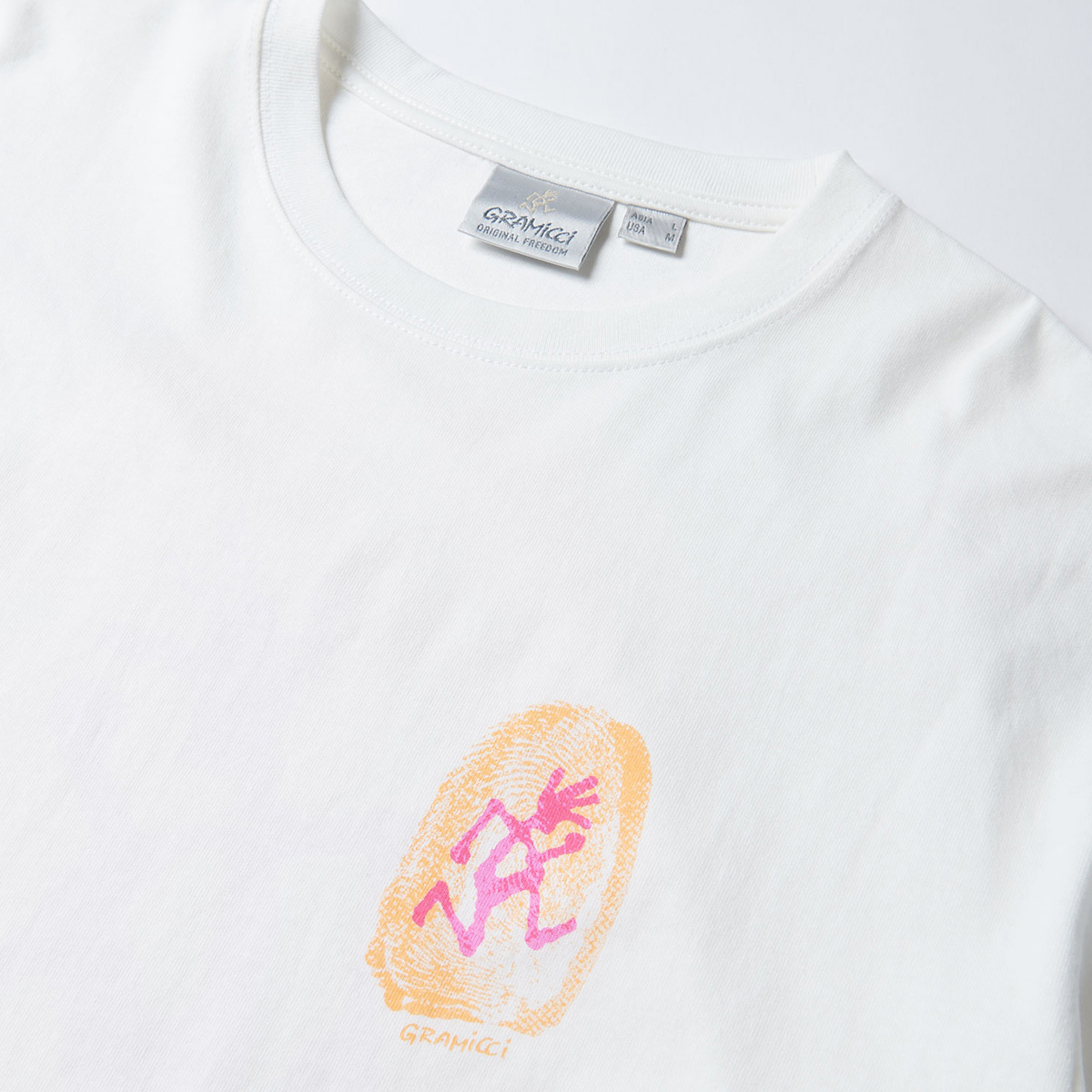 Gramicci Thumbprint Longsleeve T-Shirt White Gramicci Thumbprint Longsleeve T-Shirt White