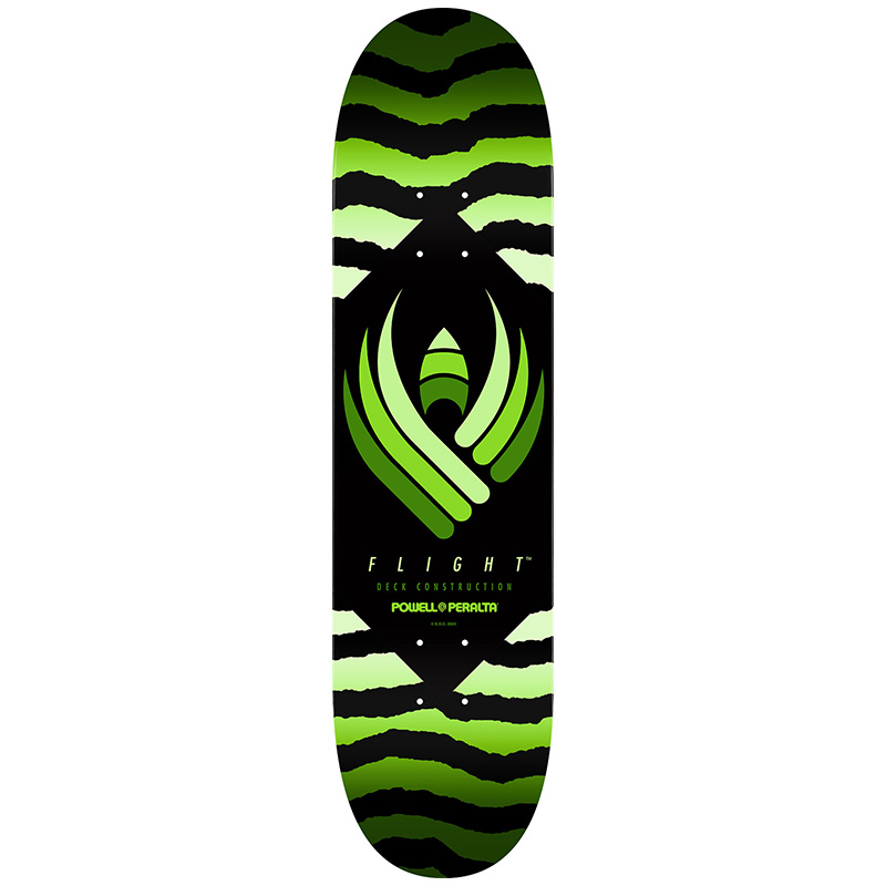 Powell Peralta Flight Safari Green Skateboard Deck Shape 242 8.0