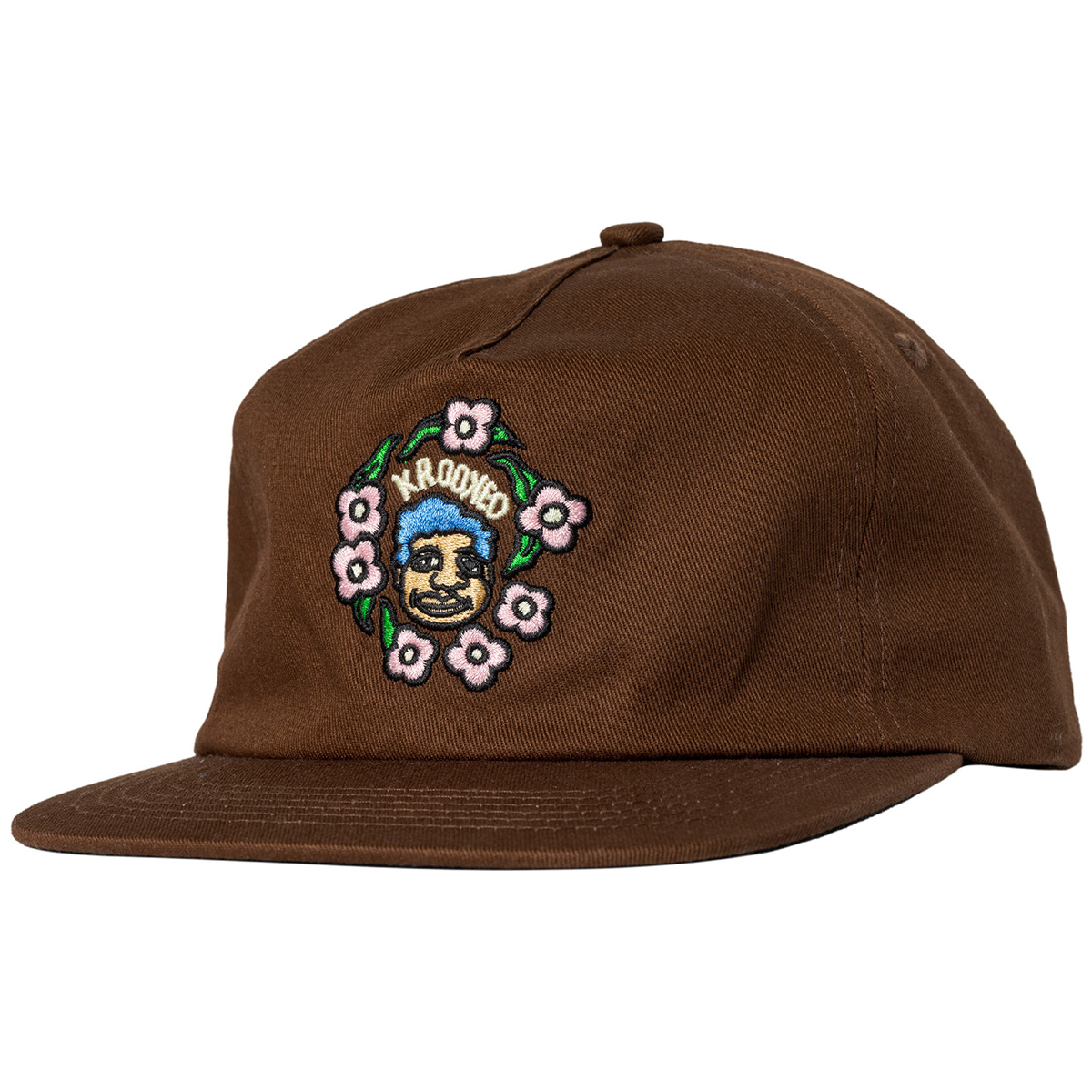 Krooked Sweatpants Redux Snapback Cap Brown