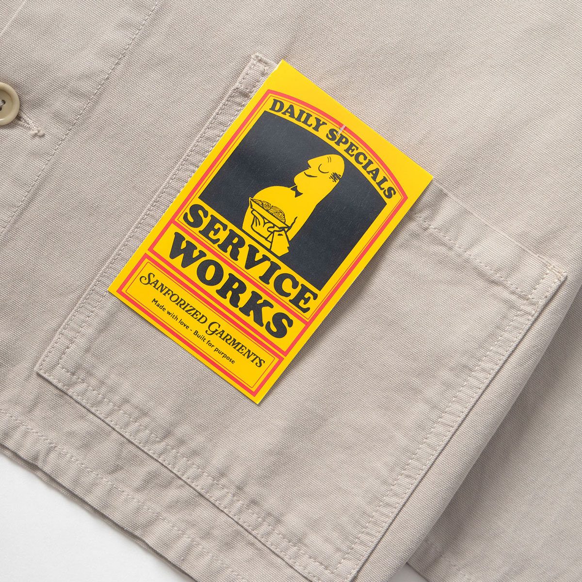 Service Works Canvas Chore Shirt Stone